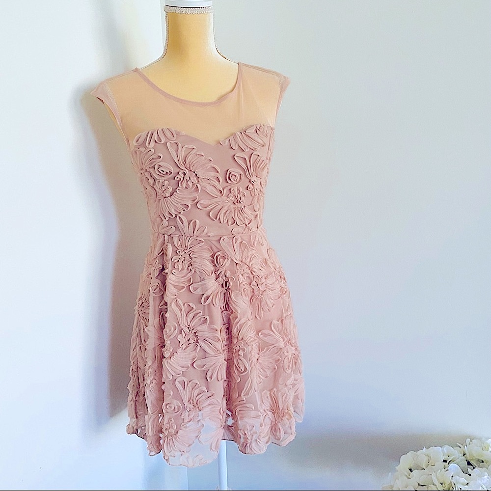 💕Fit and Flare Mesh Dress SZ S - Picture 13 of 15